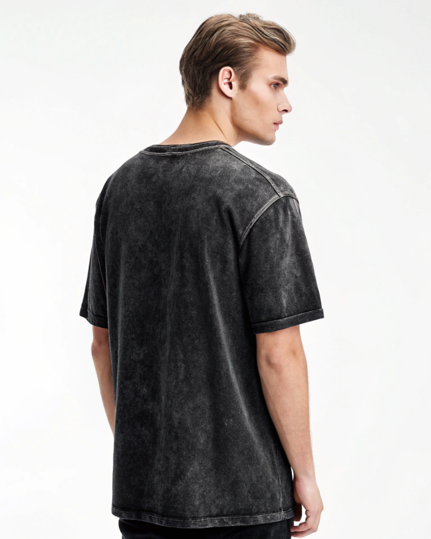 The Vermilion - 240 GSM Oversized Acid Wash T-Shirt