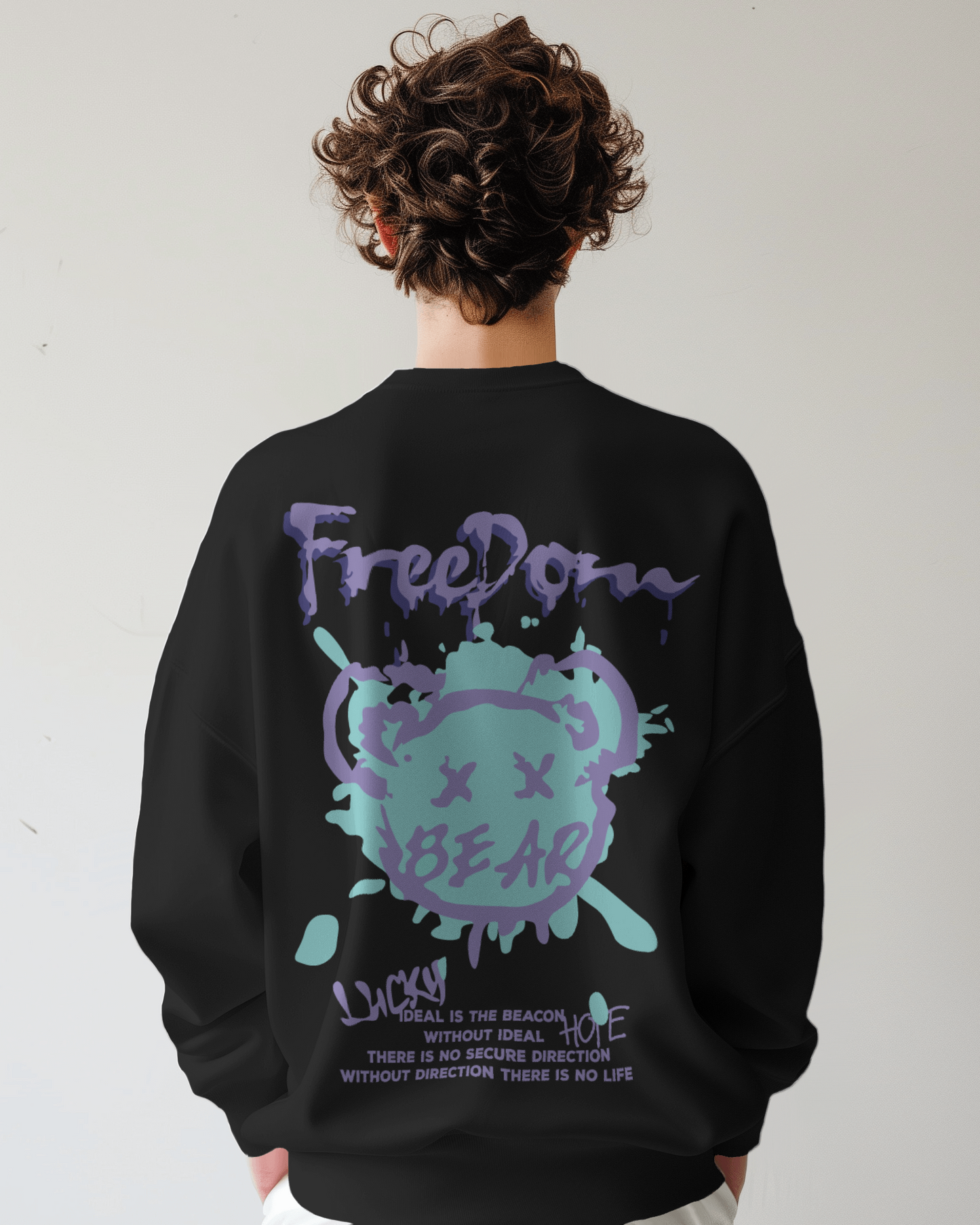 The Freedom Bear - 300 GSM Oversized Sweatshirt